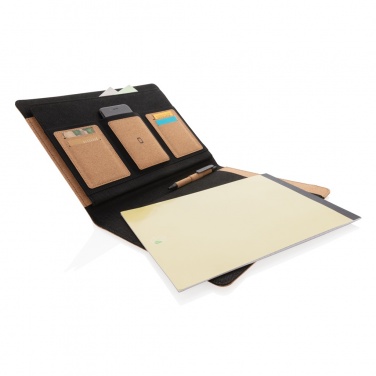 Logotrade promotional merchandise image of: Deluxe cork portfolio A4 with pen